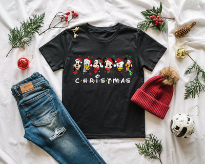 Christmas Disney themed Friends style shirt for family outfits