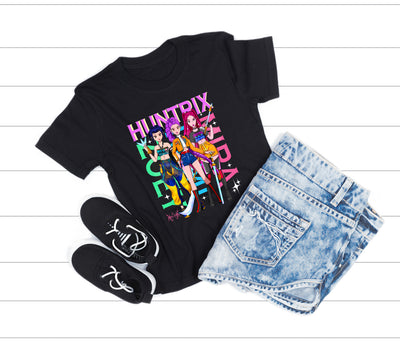 “K-pop chant inspired t-shirt close-up of design