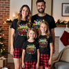 Holly Jolly Christmas Matching Family T-Shirt, festive outfit for family photos and gatherings.