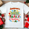 Matching family holiday t-shirts with cheerful “Holly Jolly” design, cozy and stylish.