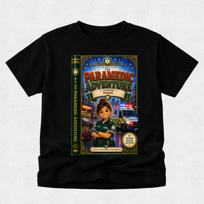 Personalised Book Starring your Child Tshirt - Book Week - Paramedic