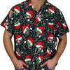 Christmas Button Up Shirt  – Green Santa Tree