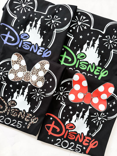 Disney castle graphic tee – soft cotton shirt with magical design