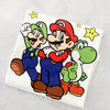 Super Mario, Luigi and Yoshi inspired kids birthday t-shirt front design
