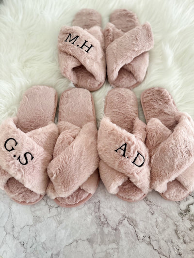 Luxe Fluffy Slippers – Custom Printed