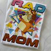 Rad Mom Chilli Bluey Inspired T-Shirt folded on flat lay