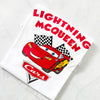 Group wearing matching Fast & Furious Family Disney Cars inspired racing t-shirts