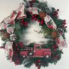 Personalised Christmas wreath with family name decoration