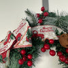 Personalised Christmas wreath wall or mantle decoration