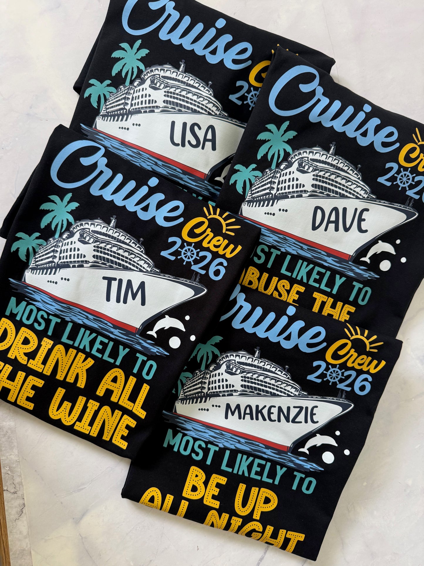 Cruise crew most likely to trip t-shirt