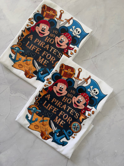 Customisable Disney Pirate Night cruise shirt with treasure map design