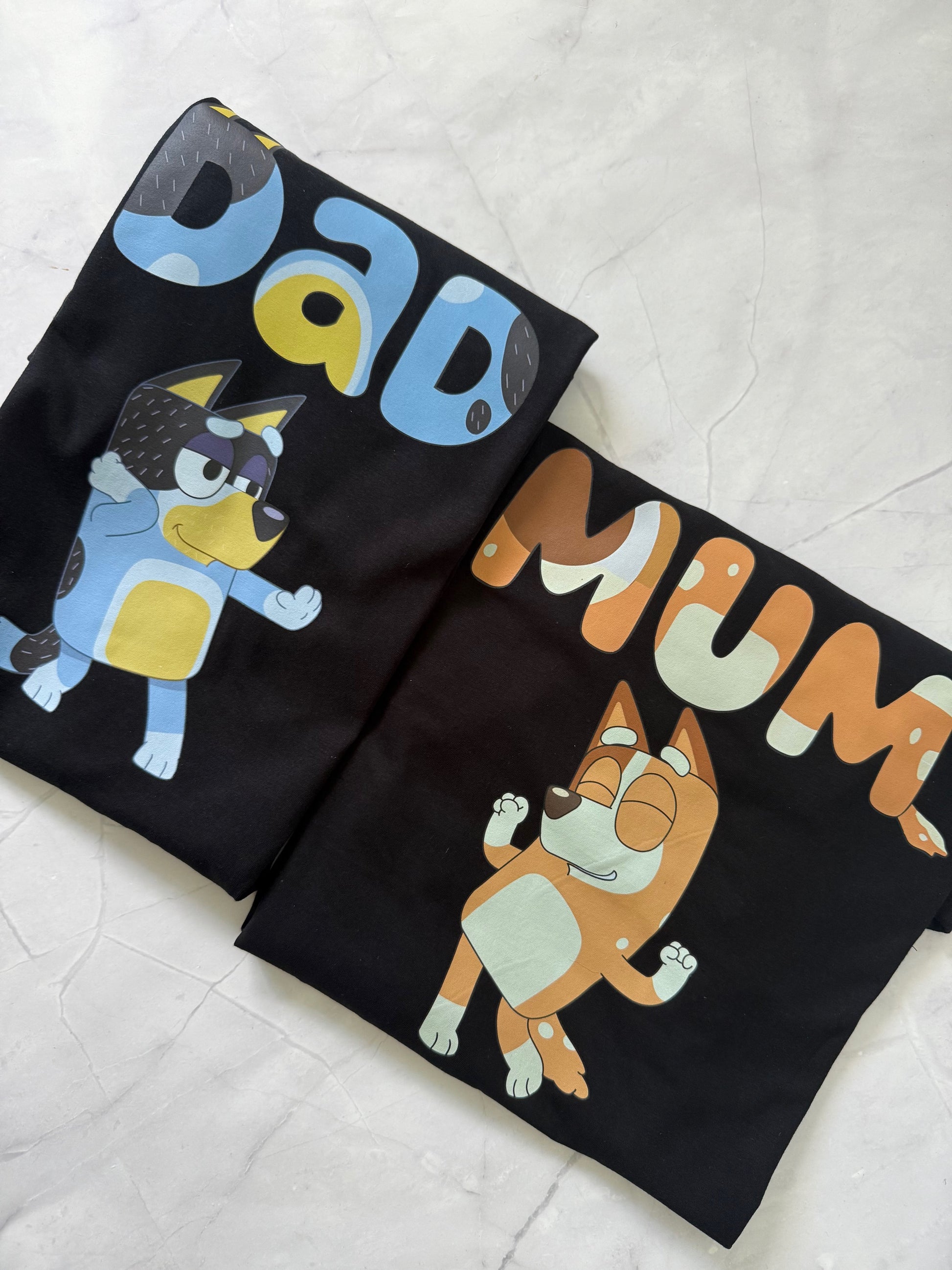 Men’s t-shirt inspired by Bandit from Bluey, classic edition design for dads.