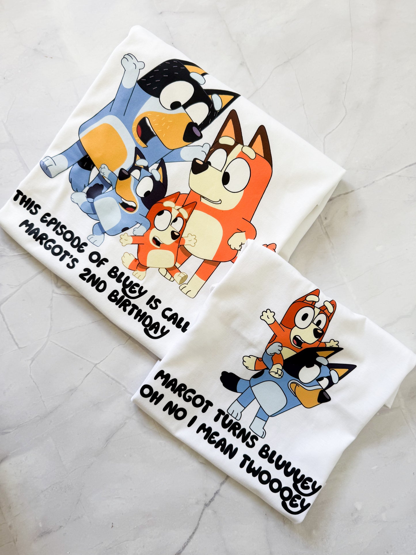 Custom Bluey Inspired TShirt – Pick your Character (Image Set 3)