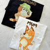 Custom Bluey Inspired TShirt – Pick your Character (Image Set 2)