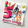 Bluey & Bingo Double the Fun kids birthday tee for party celebrations