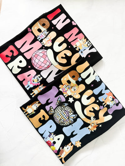 Bluey inspired mum and kids matching t-shirt set