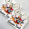 White tee fireworks and Disney pals artwork on soft cotton Fireworks and Friends shirt