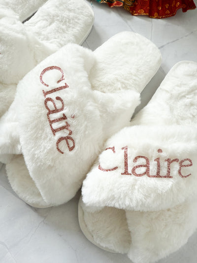 Luxe Fluffy Slippers – Custom Printed