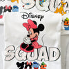 Close-up of Character Squad design – vibrant print with Disney-inspired characters
