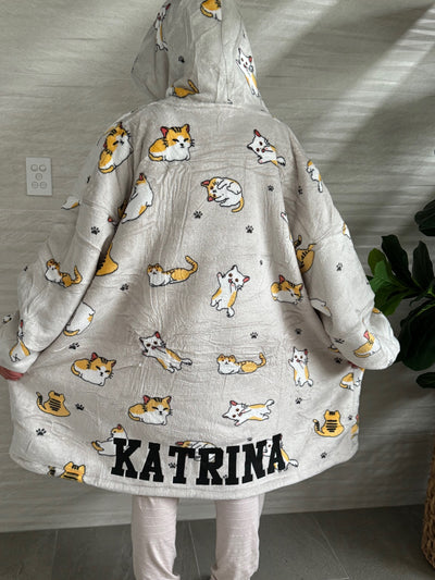 Oversized Wearable Blanket Hoodie – Plush & Personalised