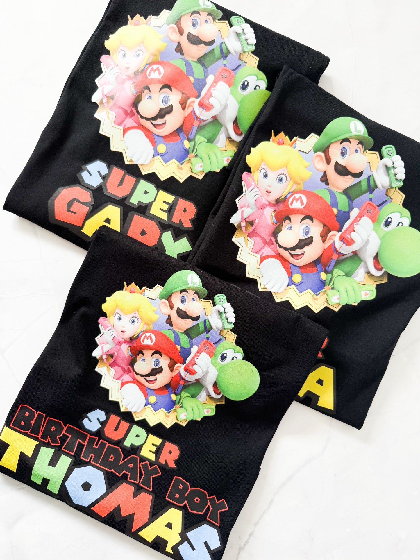 Super Mario Inspired Birthday Party T-Shirts #2