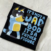 Playful Bluey inspired dad t-shirt gift idea