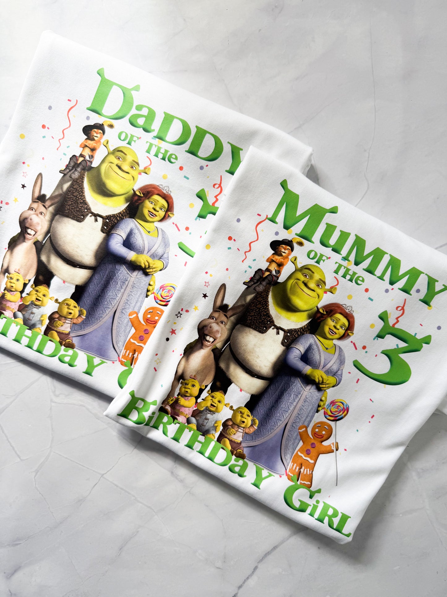Shrek Inspired Birthday Family Tshirt