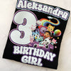Back view of Gabby's Dollhouse inspired birthday t-shirt