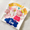  Custom Peppa Pig birthday shirt for toddlers and kids