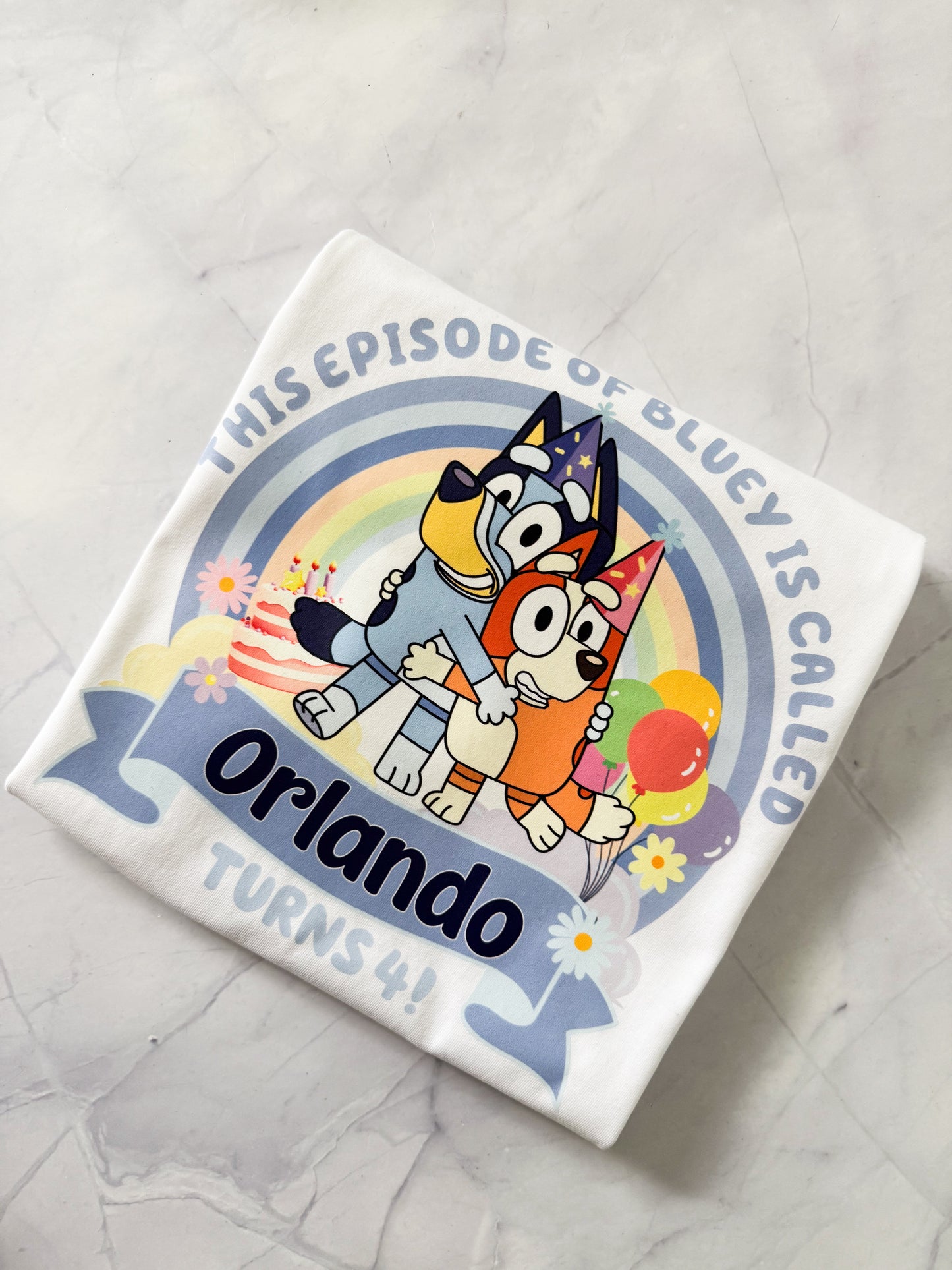 This Episode is Called - Personalised Bluey Inspired Birthday Tshirt