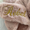 Luxe Fluffy Slippers – Custom Printed