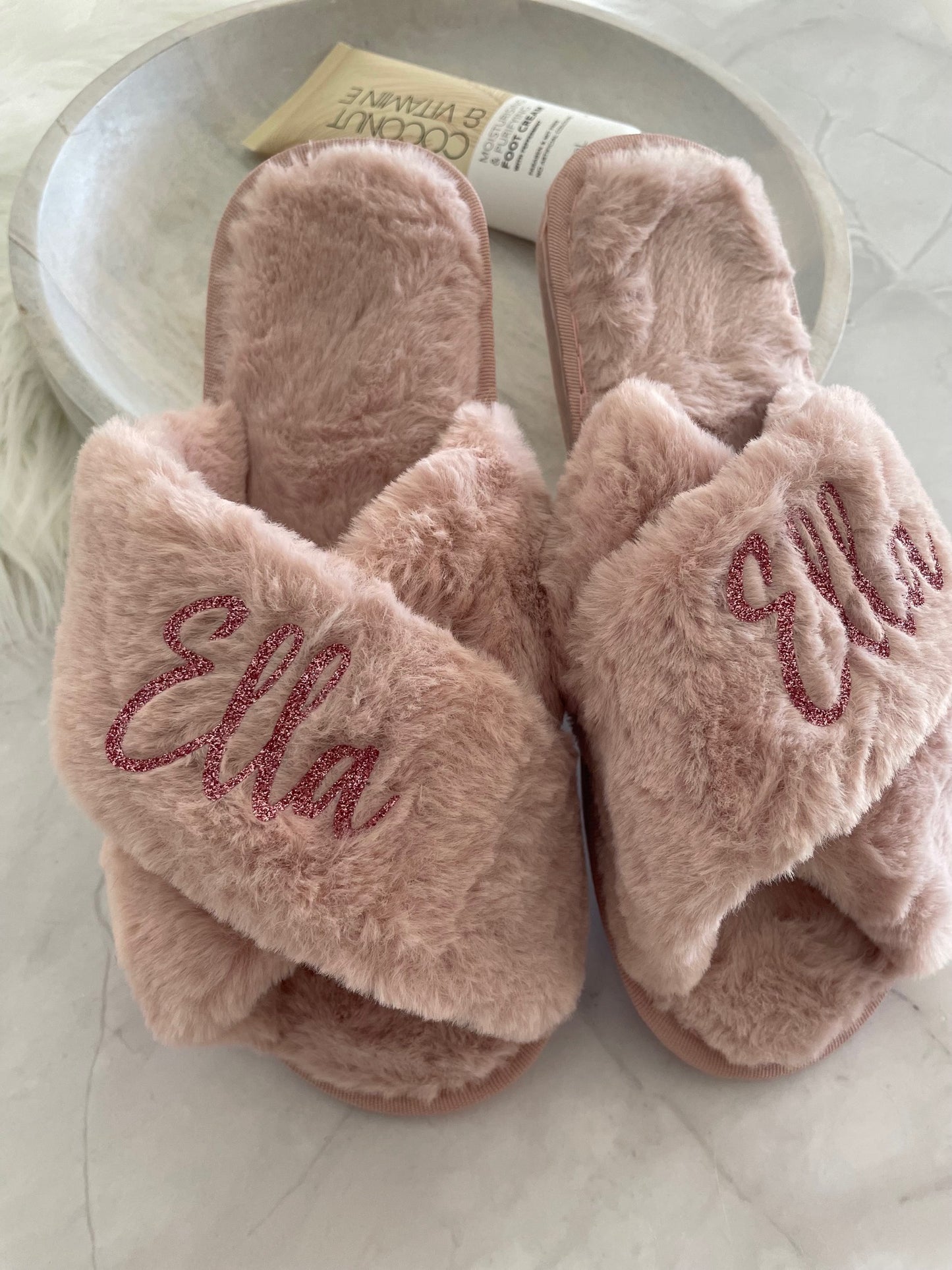 Luxe Fluffy Slippers – Custom Printed