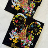 Holiday Disney t-shirt with all characters, snowflakes, and glitter gold Mickey ears design