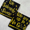  Black t-shirt with “We Solemnly Swear We Are Up To No Good” quote – Harry Potter inspired