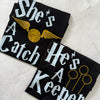 Cute and quirky couple shirts with playful text – perfect for gifts or date night