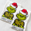 Custom Grinch-themed Christmas shirt perfect for matching family outfits