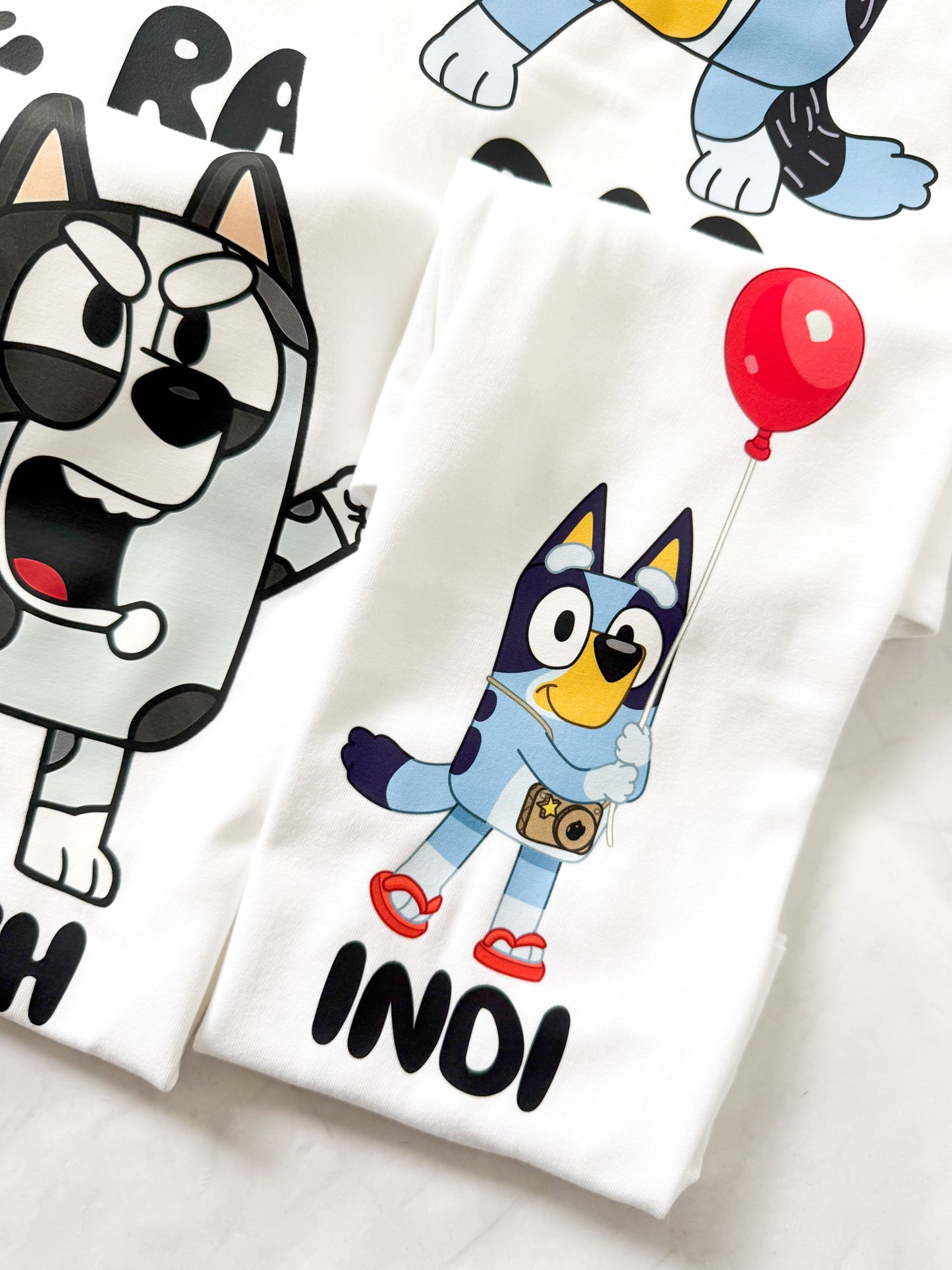 Custom Bluey Inspired TShirt – Pick your Character (Image Set 2)