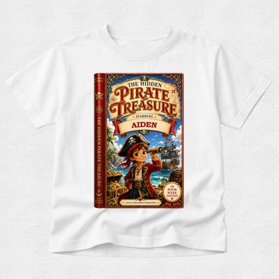 Personalised Book Starring your Child Tshirt - Book Week - Pirate