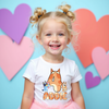 Bluey inspired kids birthday party shirt personalized with name and age