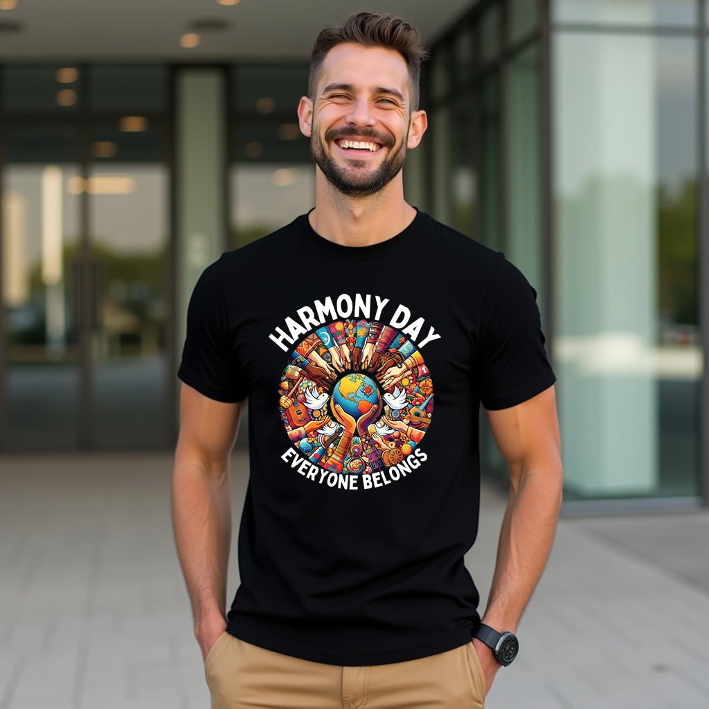 World Hands - Harmony Day Tshirt - Everyone Belongs