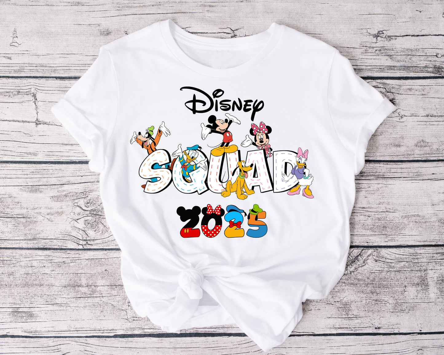 Group Disney shirt – Character Squad design for holidays and matching sets