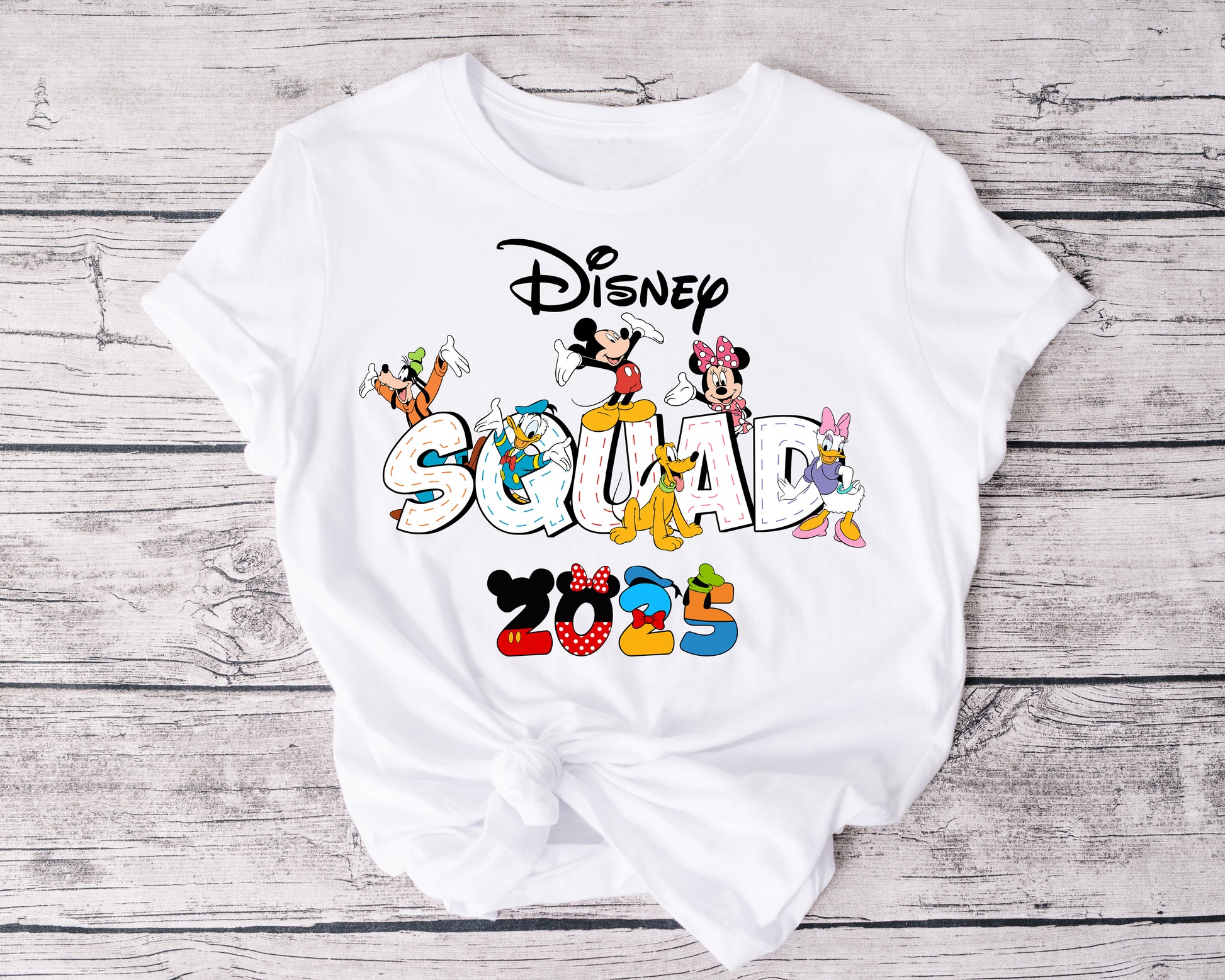 Group Disney shirt – Character Squad design for holidays and matching sets