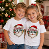 Christmas Crew Santa Face - Family & Friends Matching Tshirt