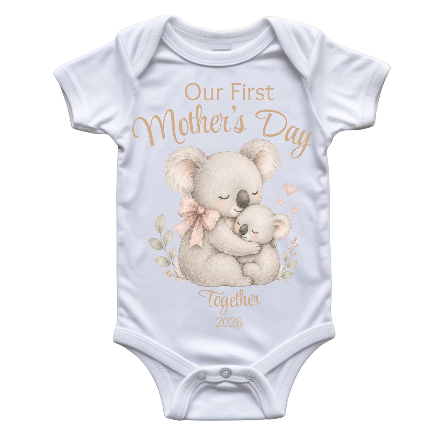 Our First Mothers Day Together 2026 Tshirt - Koala Matching Tees