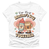 Our First Mothers Day Together Tshirt - Coffee and Baby Bottle Matching Tees