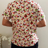 Christmas Unisex Printed Scrubs - Beige Santa