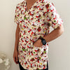 Christmas Unisex Printed Scrubs - Beige Santa