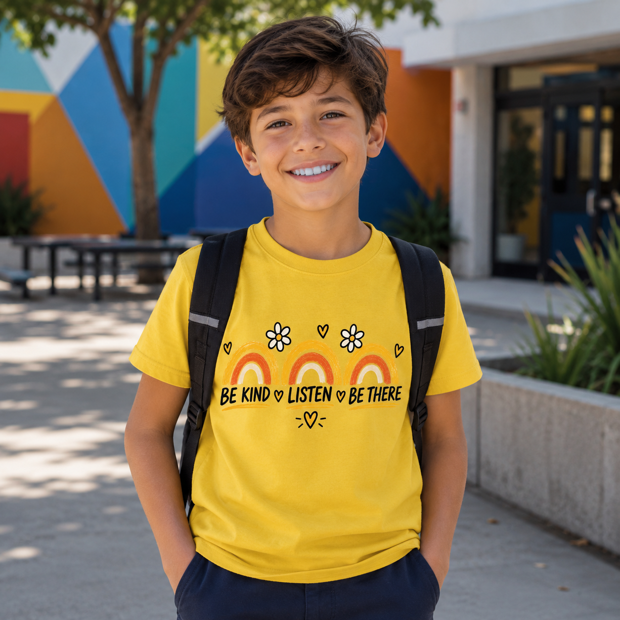Be Kind, Listen, Be There - Mental Health & Kindness Tshirt