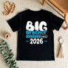 Black t-shirt with 'Big Brother Loading 2026' text on a textured surface.
