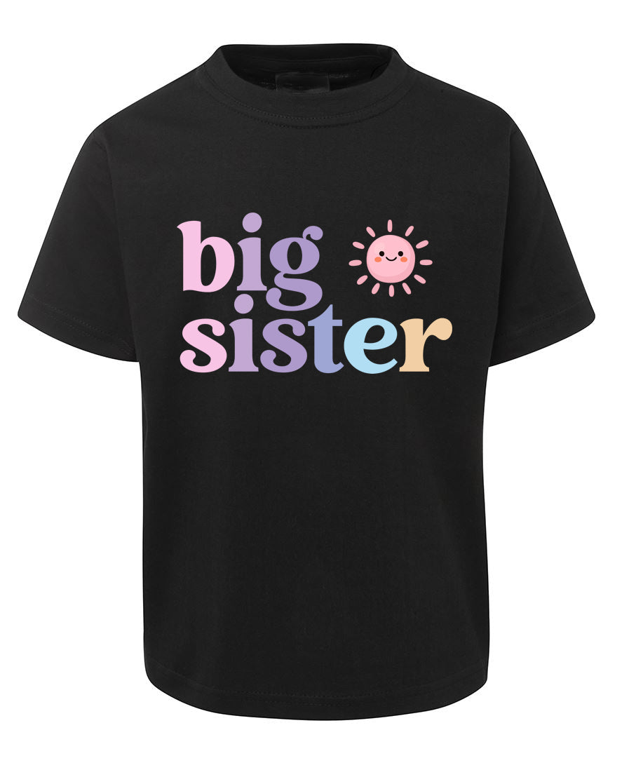 Big Sister with Sun - Pregnancy New Baby Announcement Tshirt